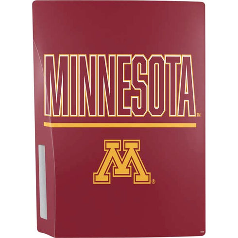 University of Minnesota Athletic Text PS5 Console Skin